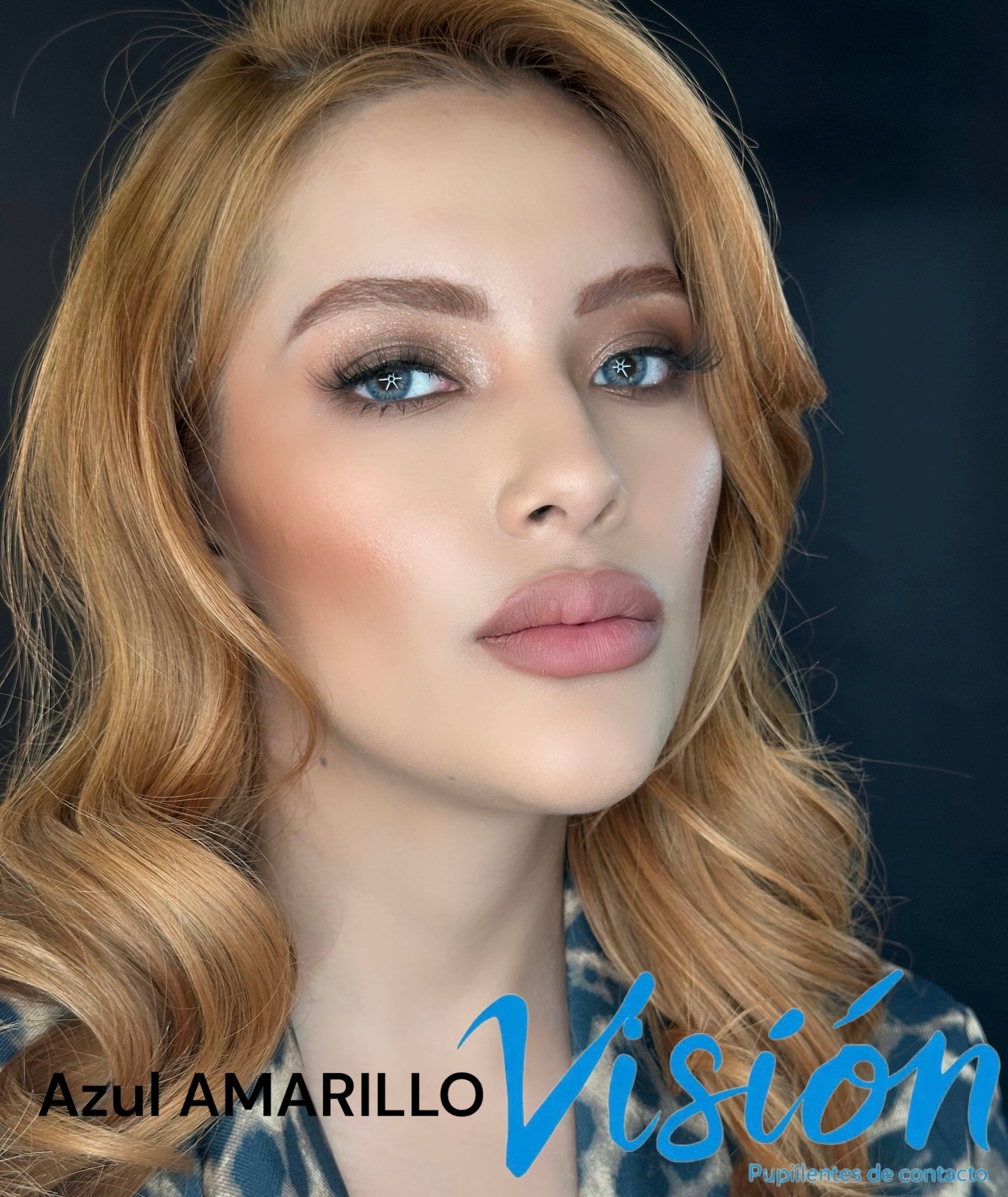Pupilente de Color Azul Amarillo