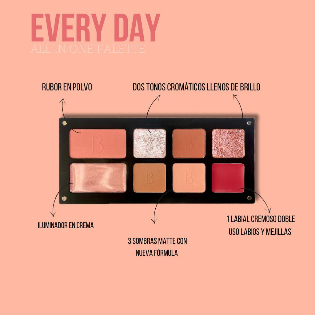"Every day" All in one palette (paleta de rostro multi-efecto)