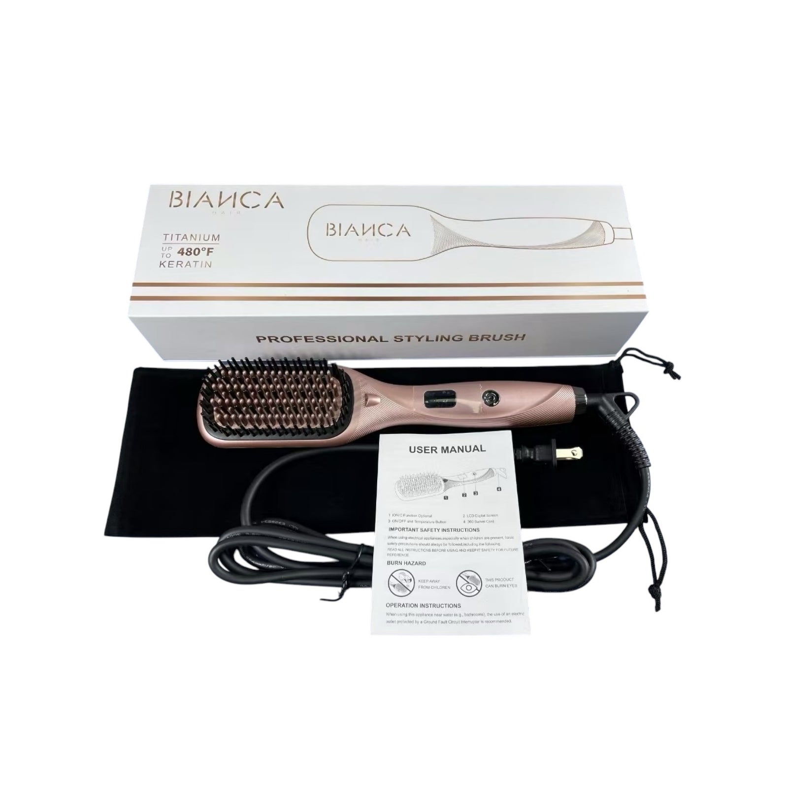 Professional Styling Brush - Cepillo Moldeador Gold Rose