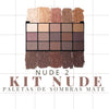 KIT 2 PALETAS DE SOMBRAS MATE NUDE