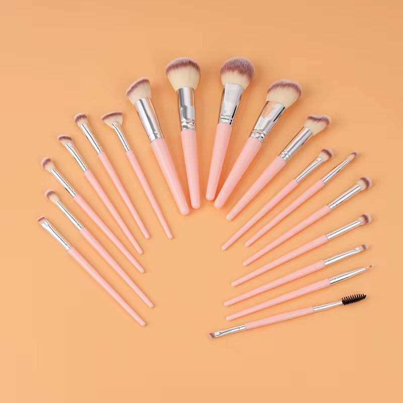 Set Rosa de 18 Brochas Profesionales