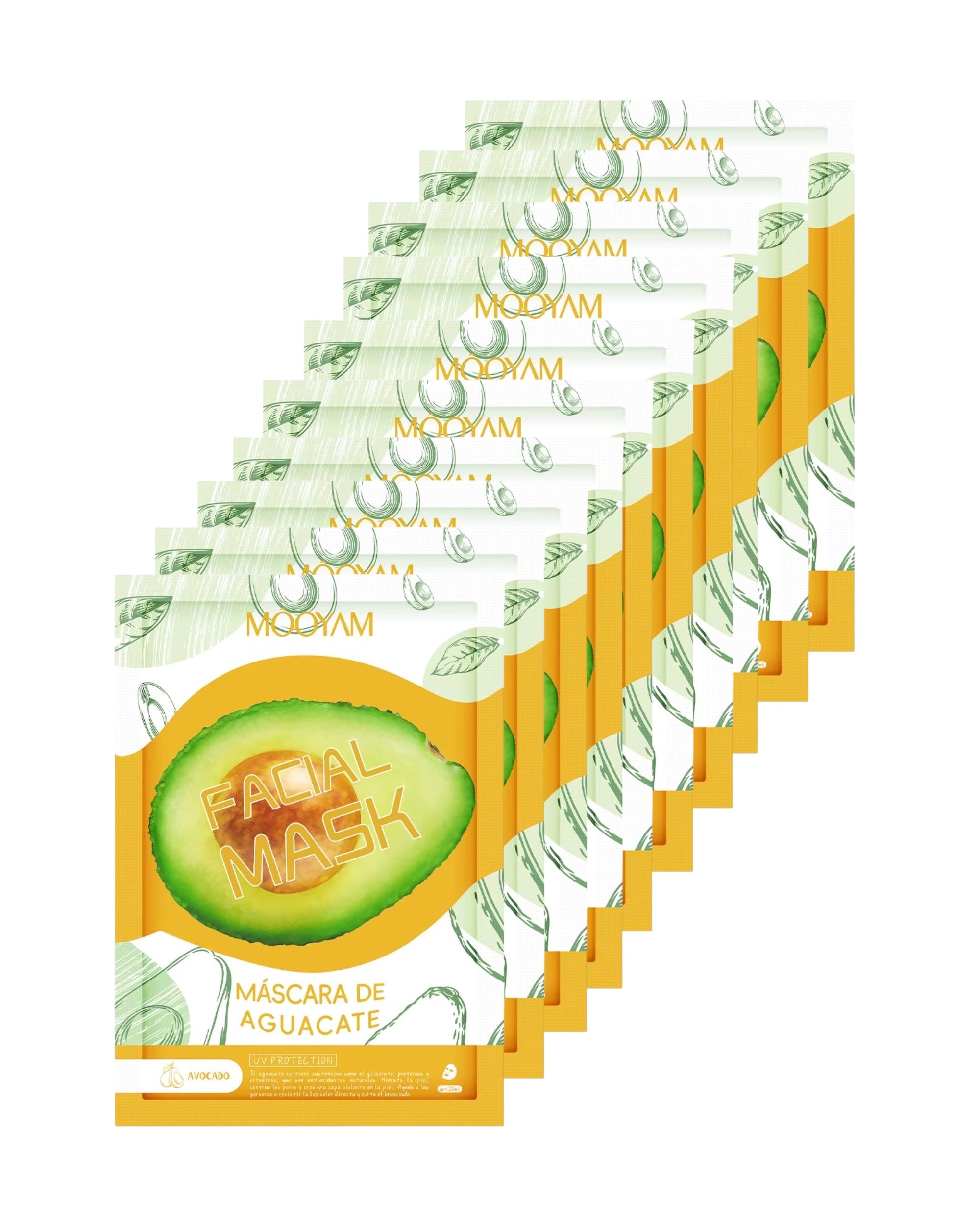 MASCARILLA FACIAL DE AGUACATE (mayoreo 10pz)