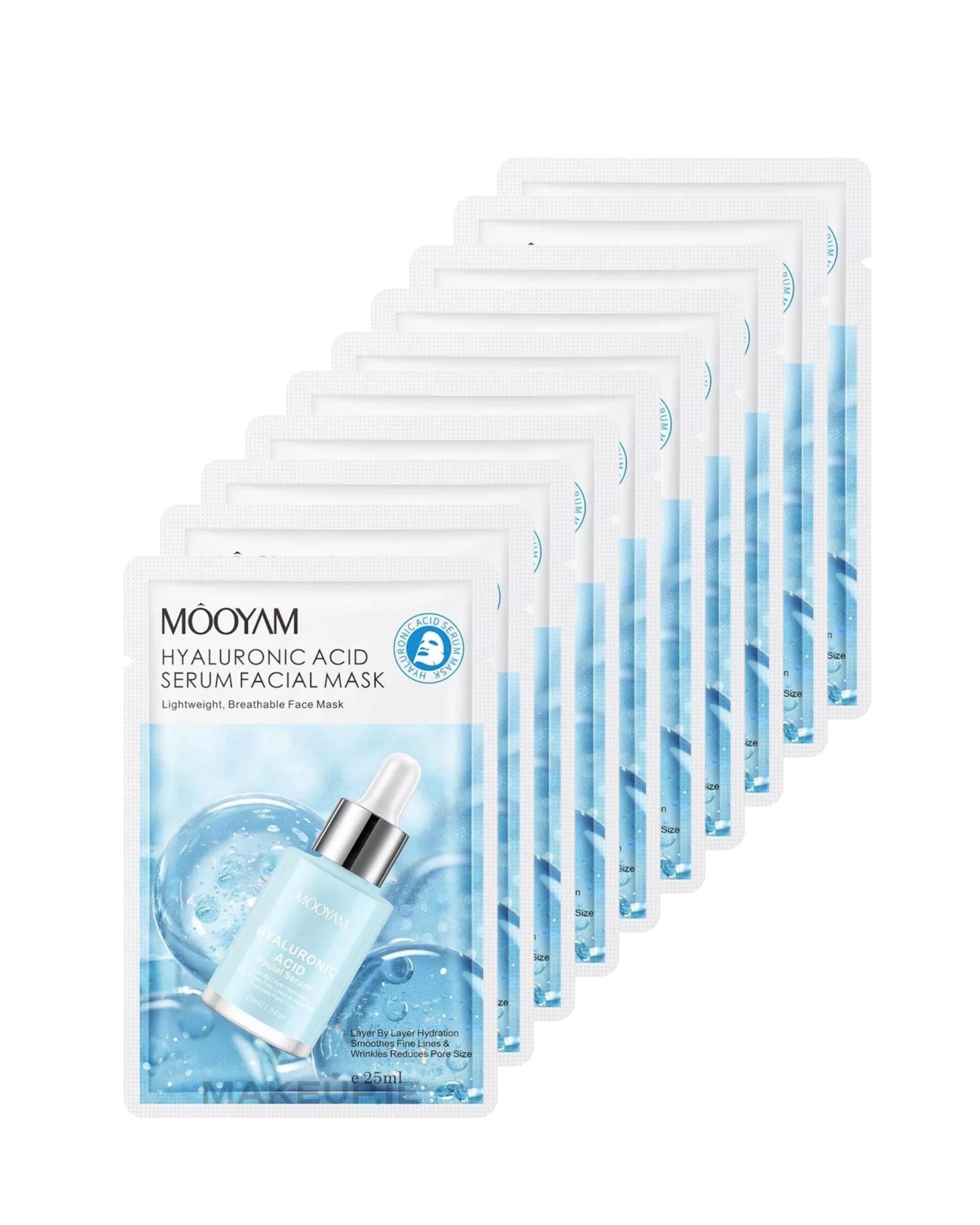 MASCARILLA FACIAL ACIDO HYALURONICO (mayoreo 10pz)