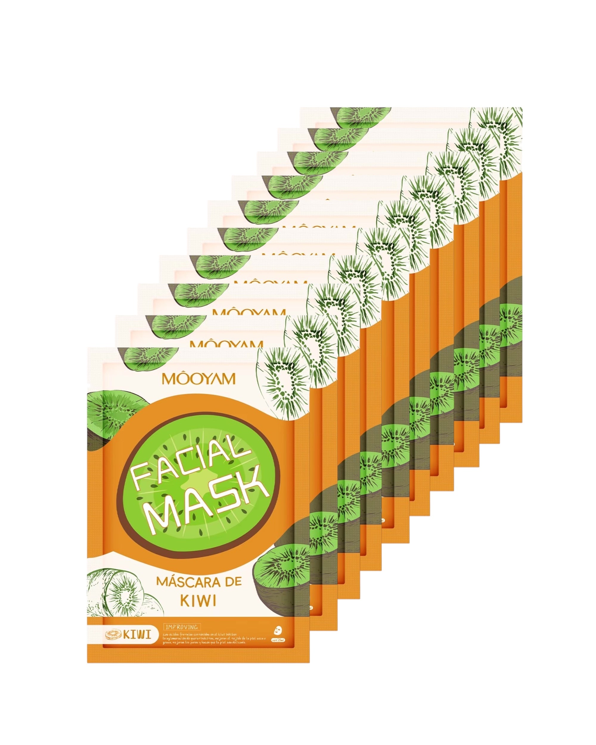 Mascarillas Faciales Hidratantes y Nutritivas para Cuidado de la Piel en Presentación Mayoreo 10 Piezas