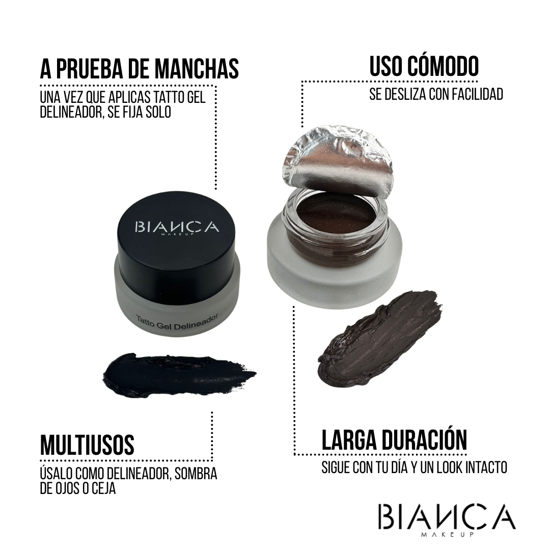 Tatto Negro Gel Delineador (Delineador de ojos)