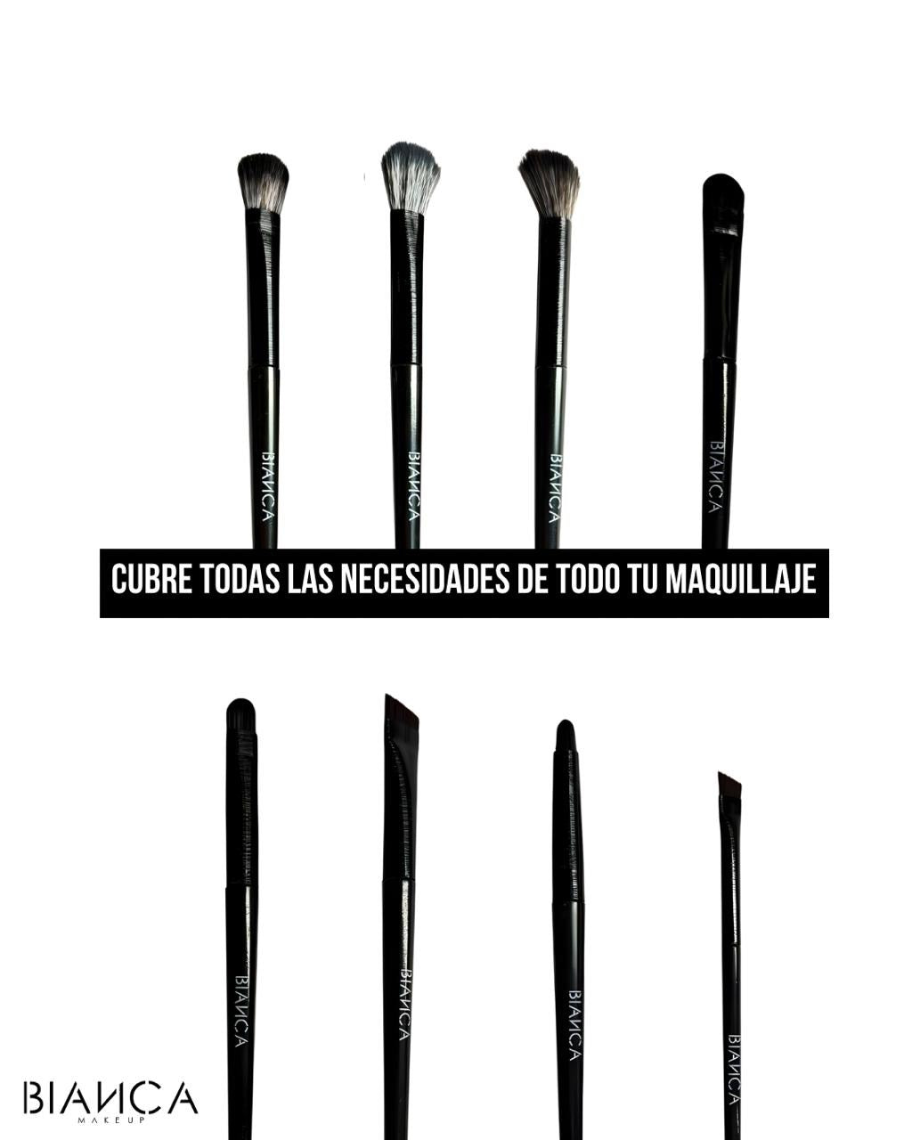SET de Ojos 8 Brochas Profesionales BIANCA MAKEUP