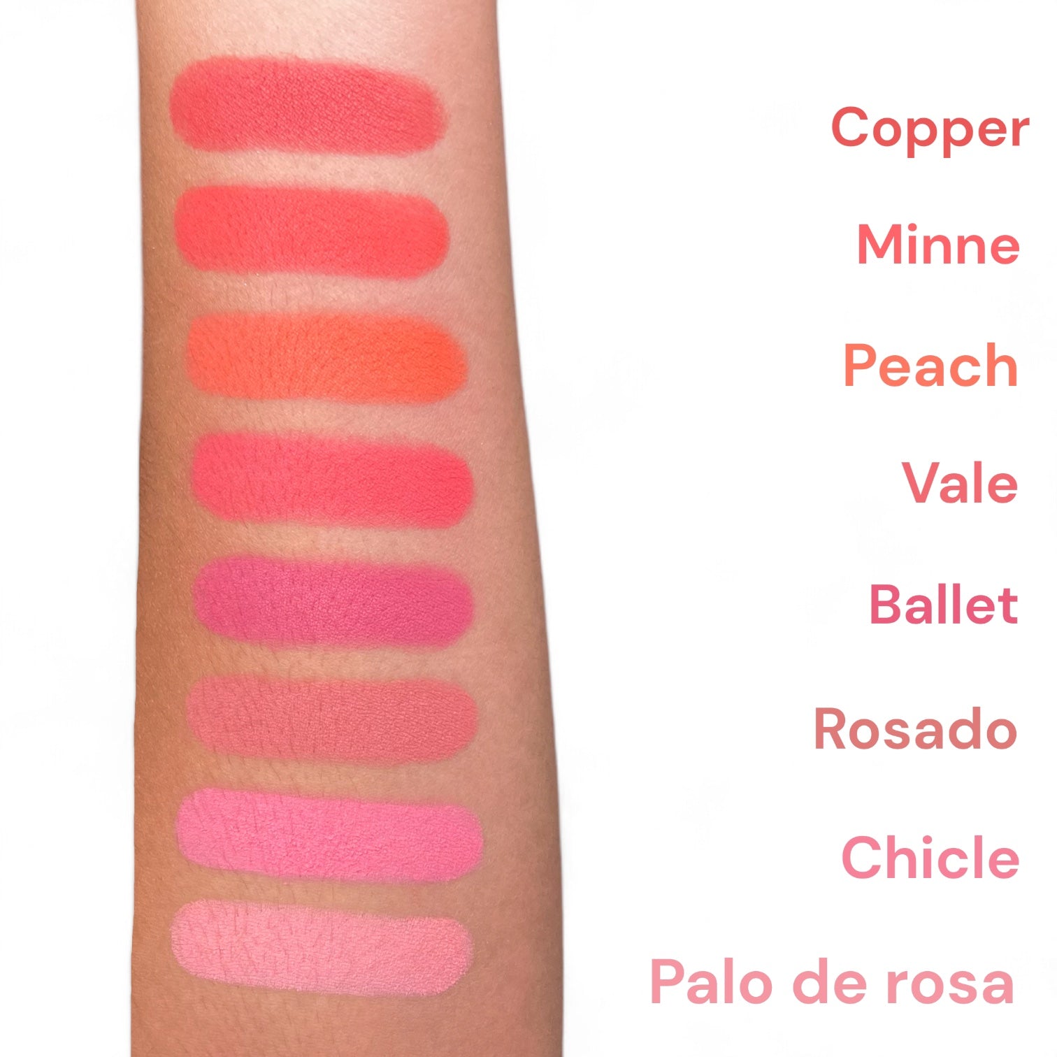 Blush (Rubor) mate en polvo "VALE"