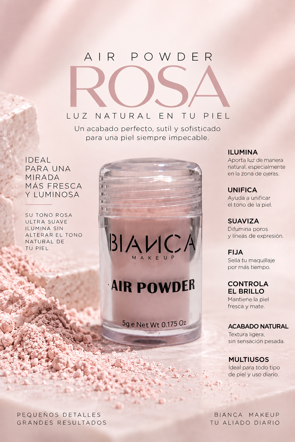 NUEVO Air Powder (Polvo traslúcido) Kit de 6 polvos