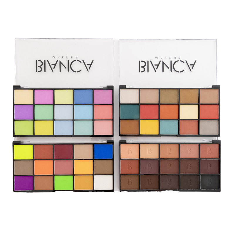 4 Paletas de Sombras Mate (kit con descuento)