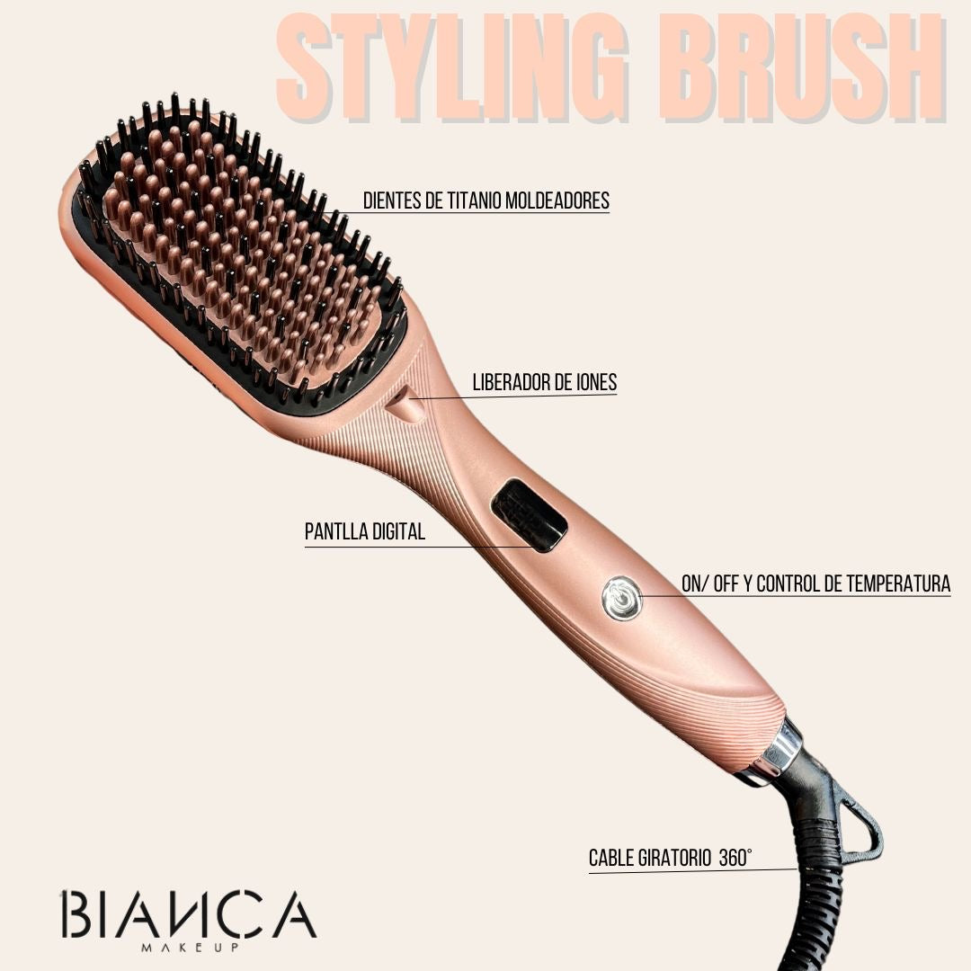 Professional Styling Brush - Cepillo Moldeador Gold Rose