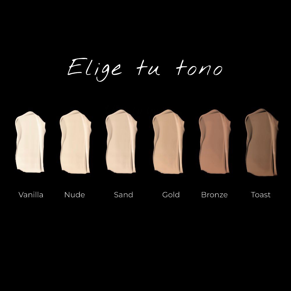 Kit Base de Maquillaje liquida y brocha Profesional (SELECCIONAR COLOR)