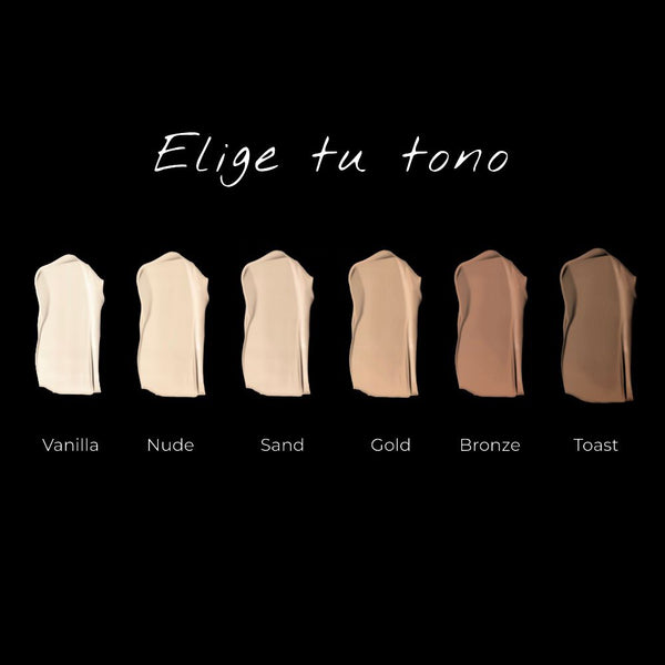 Kit Base de Maquillaje liquida y brocha Profesional (SELECCIONAR COLOR)