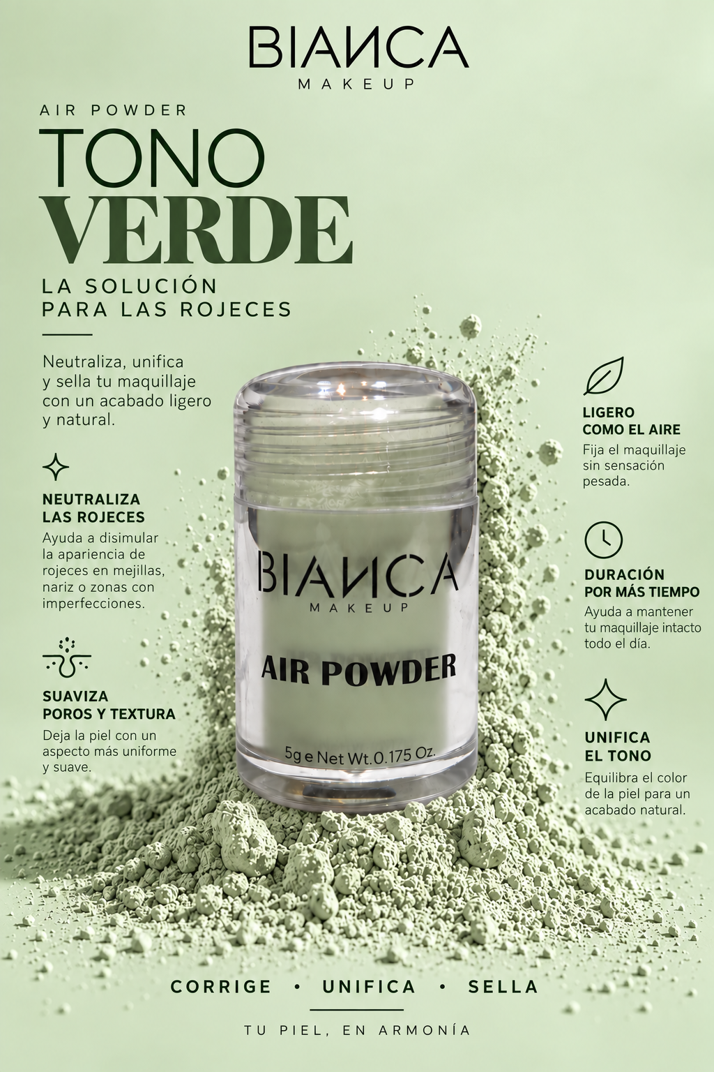 NUEVO Air Powder (Polvo traslúcido) Kit de 6 polvos