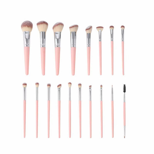 Set Rosa de  18 Brochas Profesionales
