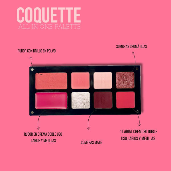 "Coquette" All in one palette (paleta de rostro multi-efecto)