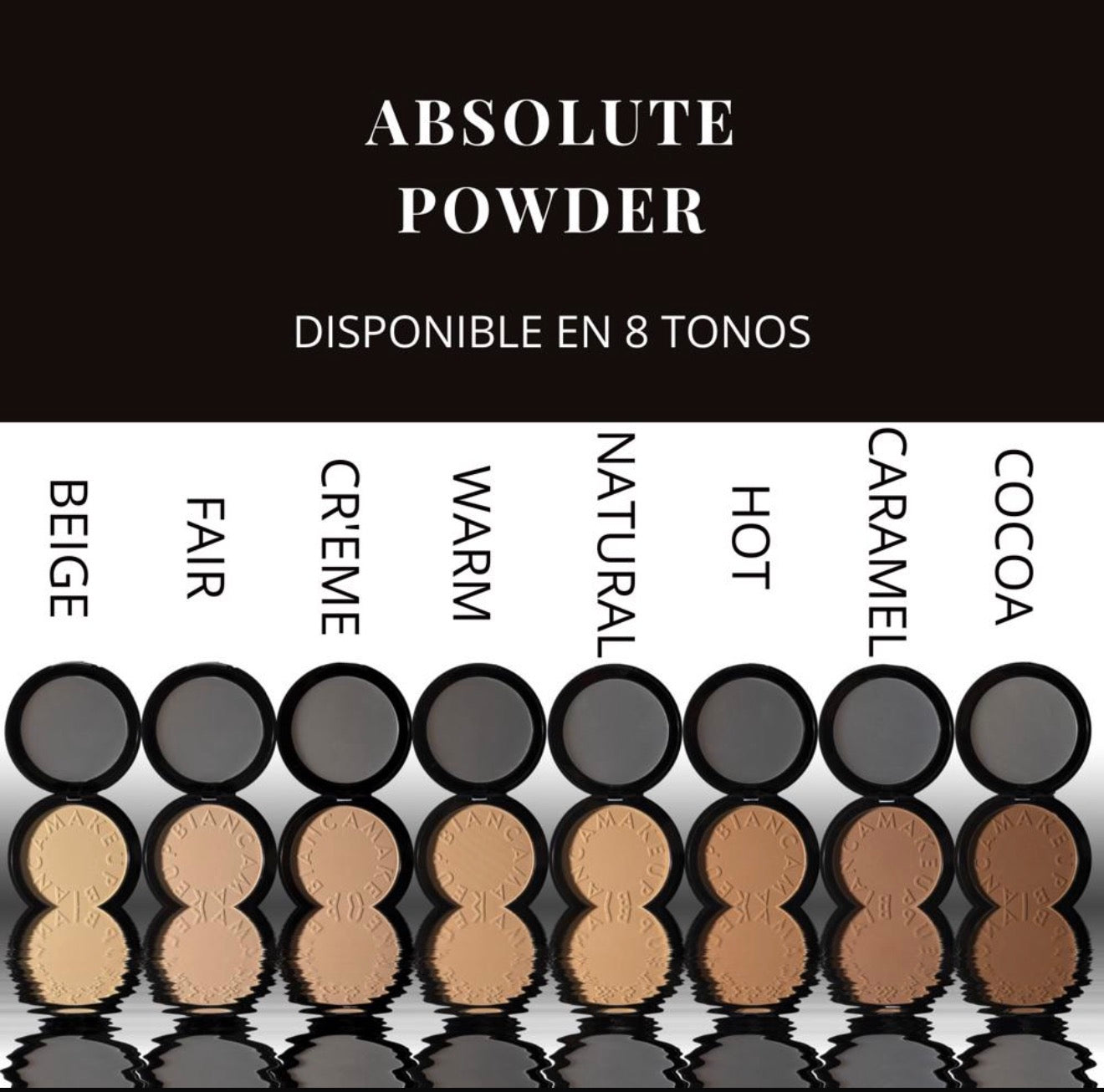 Base de Maquillaje Polvo Compacto ABSOLUTE POWDER (Ver mas tonos)