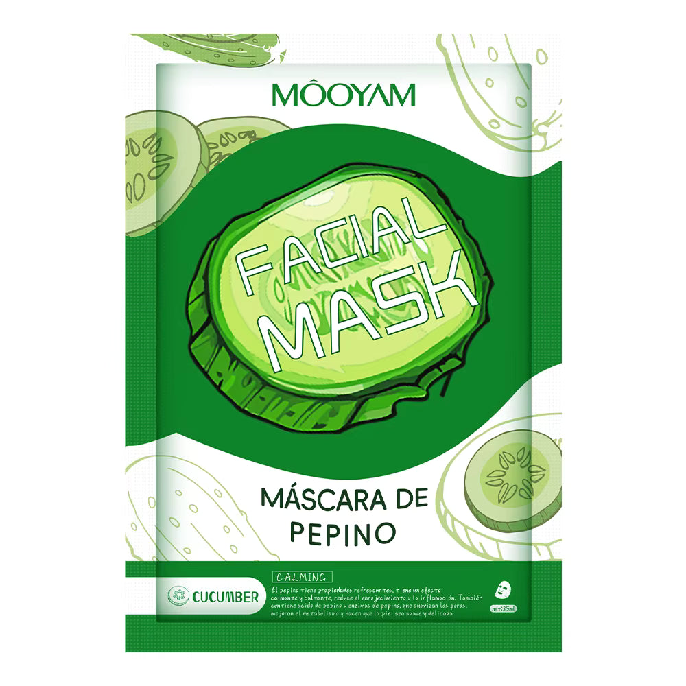 MASCARILLA FACIAL SUVIZANTE Y CALMANTE DE PEPINO