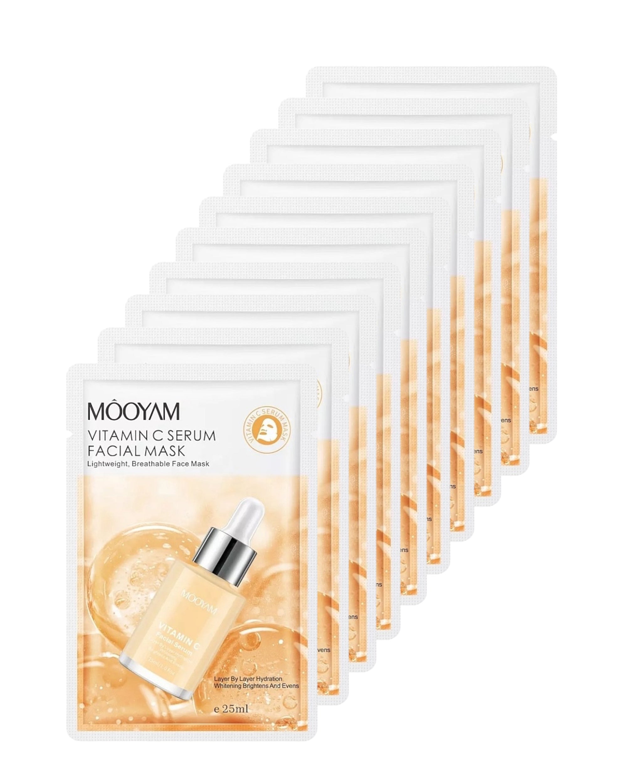 MASCARILLA FACIAL HIDRATANTE CON VITAMINA C (mayoreo 10pz)