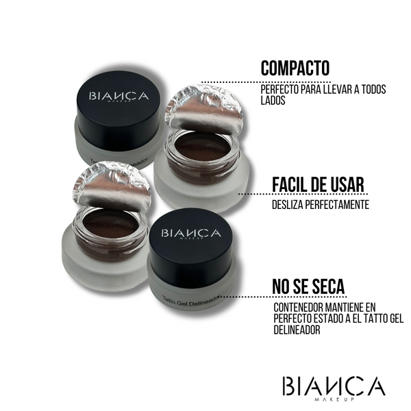 Tatto Negro Gel Delineador (Delineador de ojos)