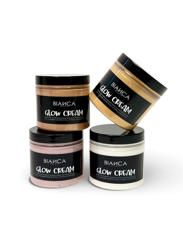 KIT Glow Cream !! 4Tonos de 200ml. Champagne, Gold Rose, Cristal y 24K.