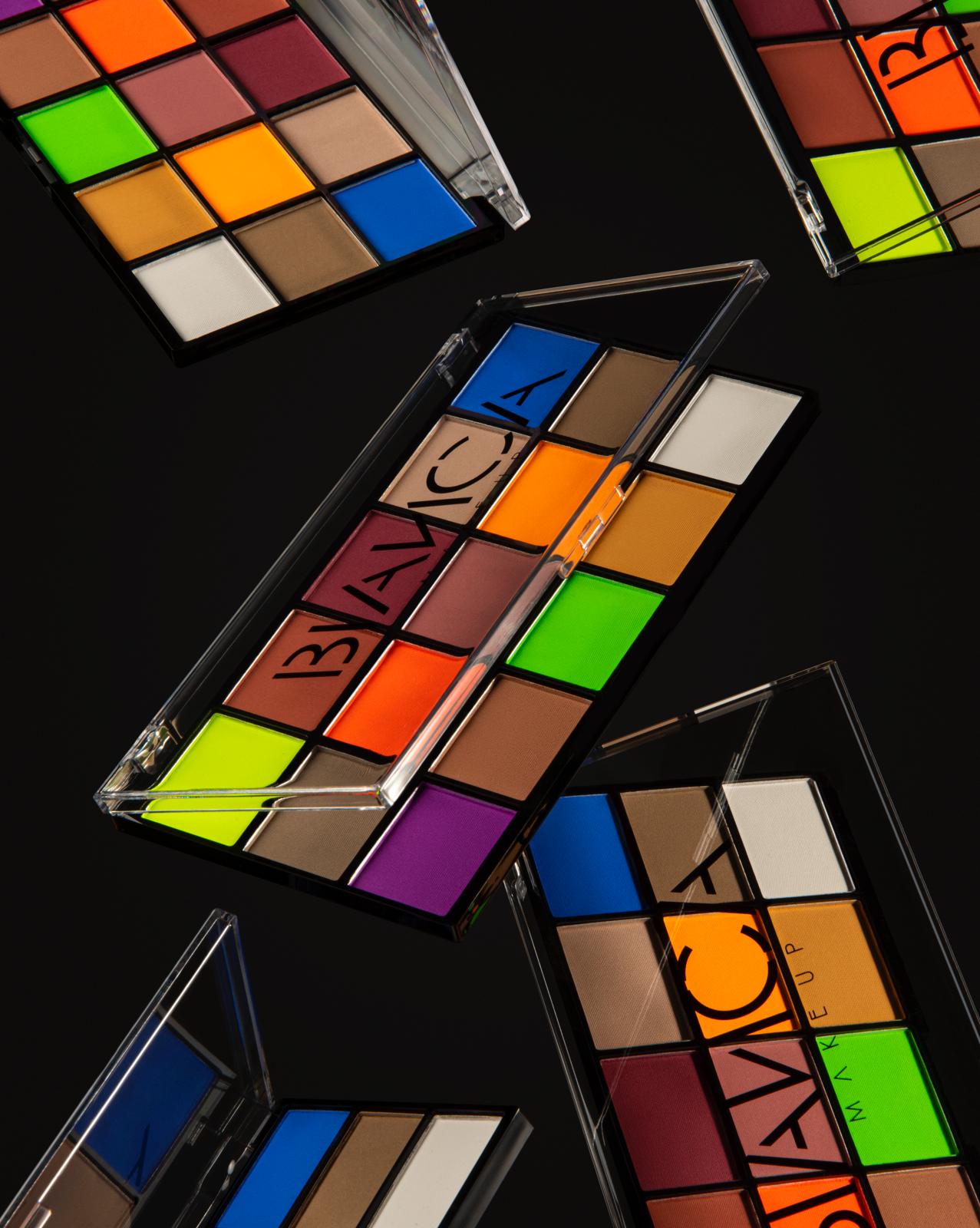 Paleta de sombras mate "Neón"