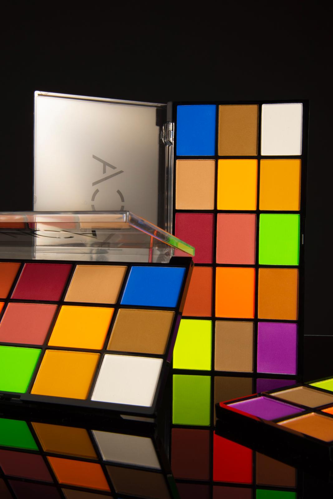 Paleta de sombras mate "Neón"