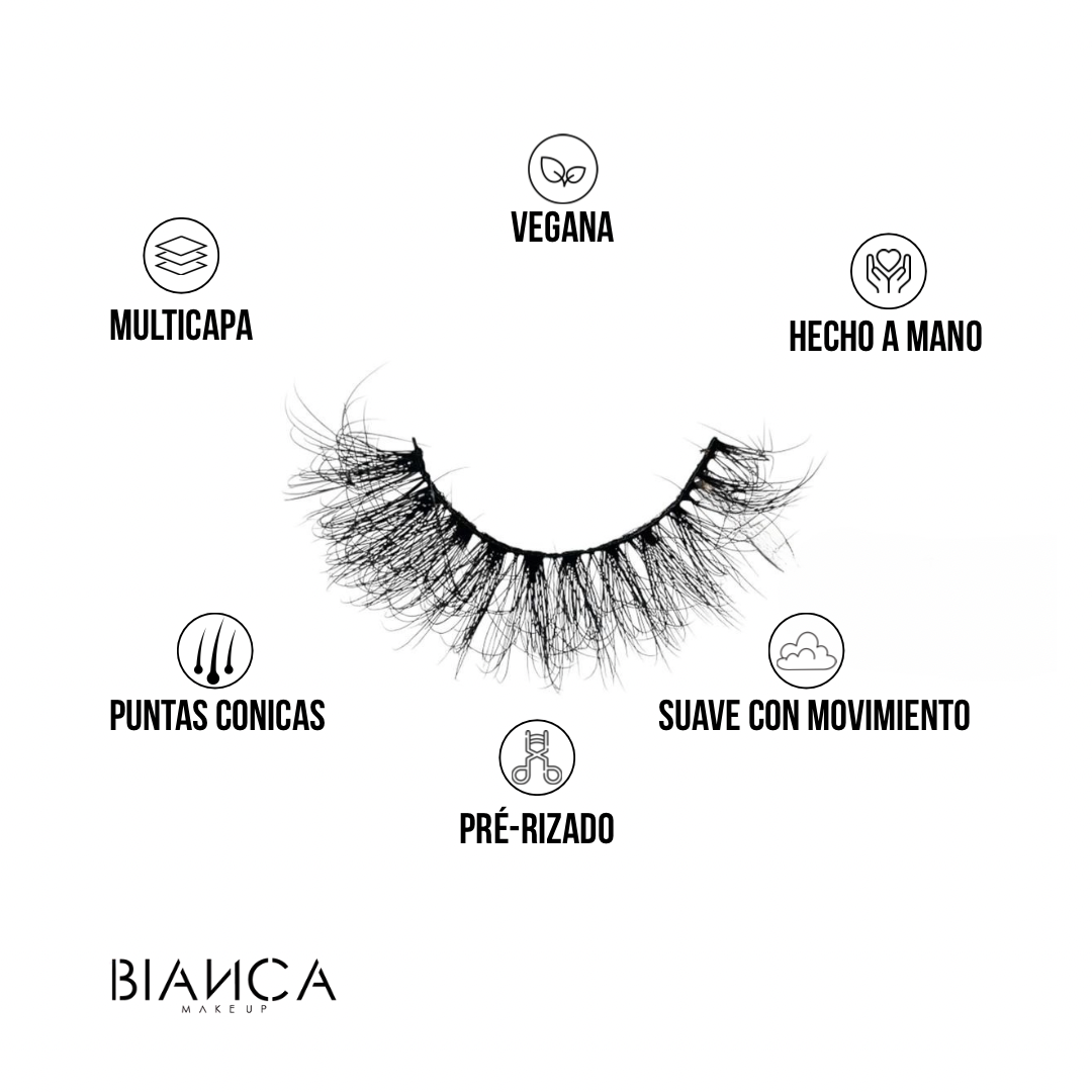 Pestañas Postizas Multipack 5 Pares - Set de Pestañas Naturales y Voluminosas 3D Veganas y Libres de Crueldad Animal